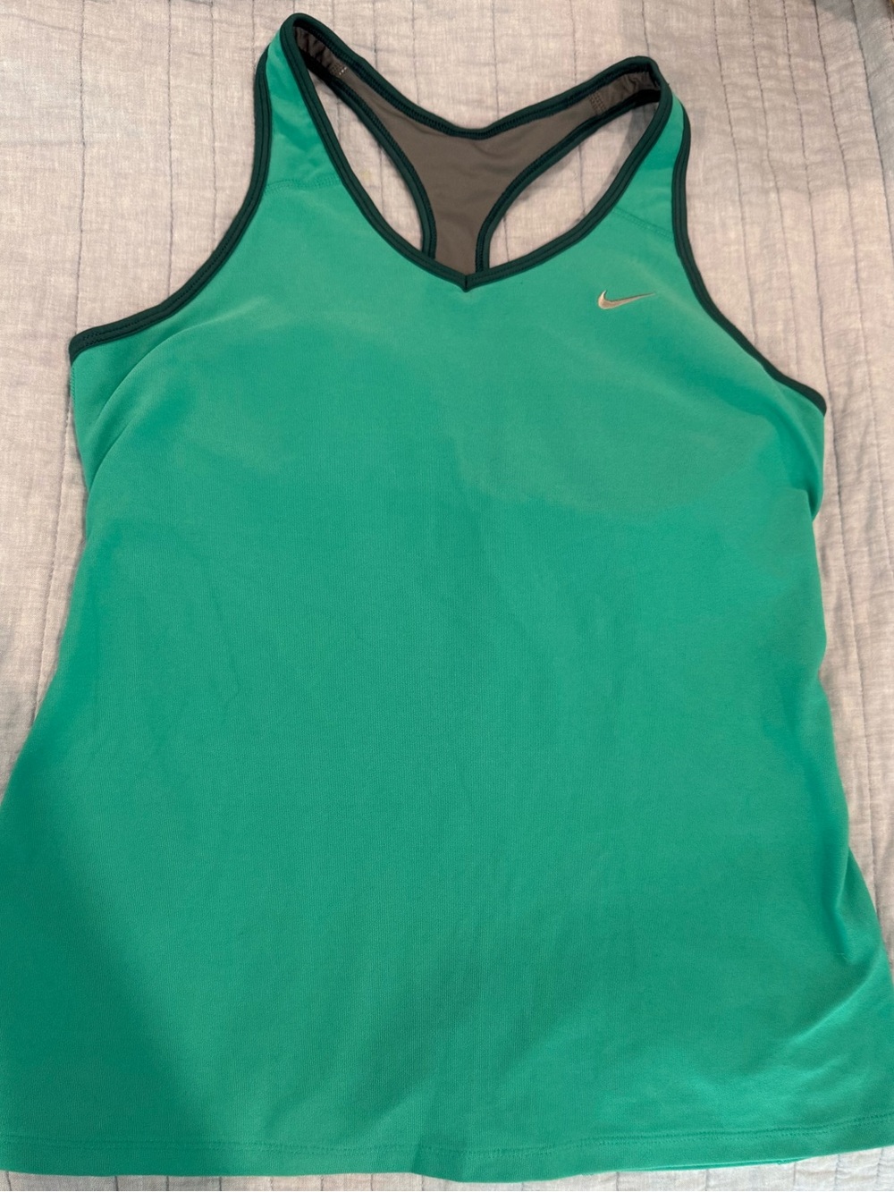 Nike Teal Green Racerback Dri-Fit Tank